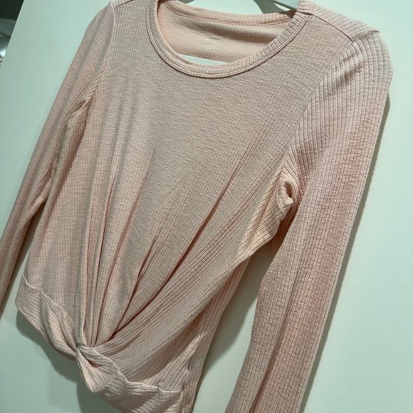 Aerie Light Pink Long Sleeve Top - Picture 4 of 8